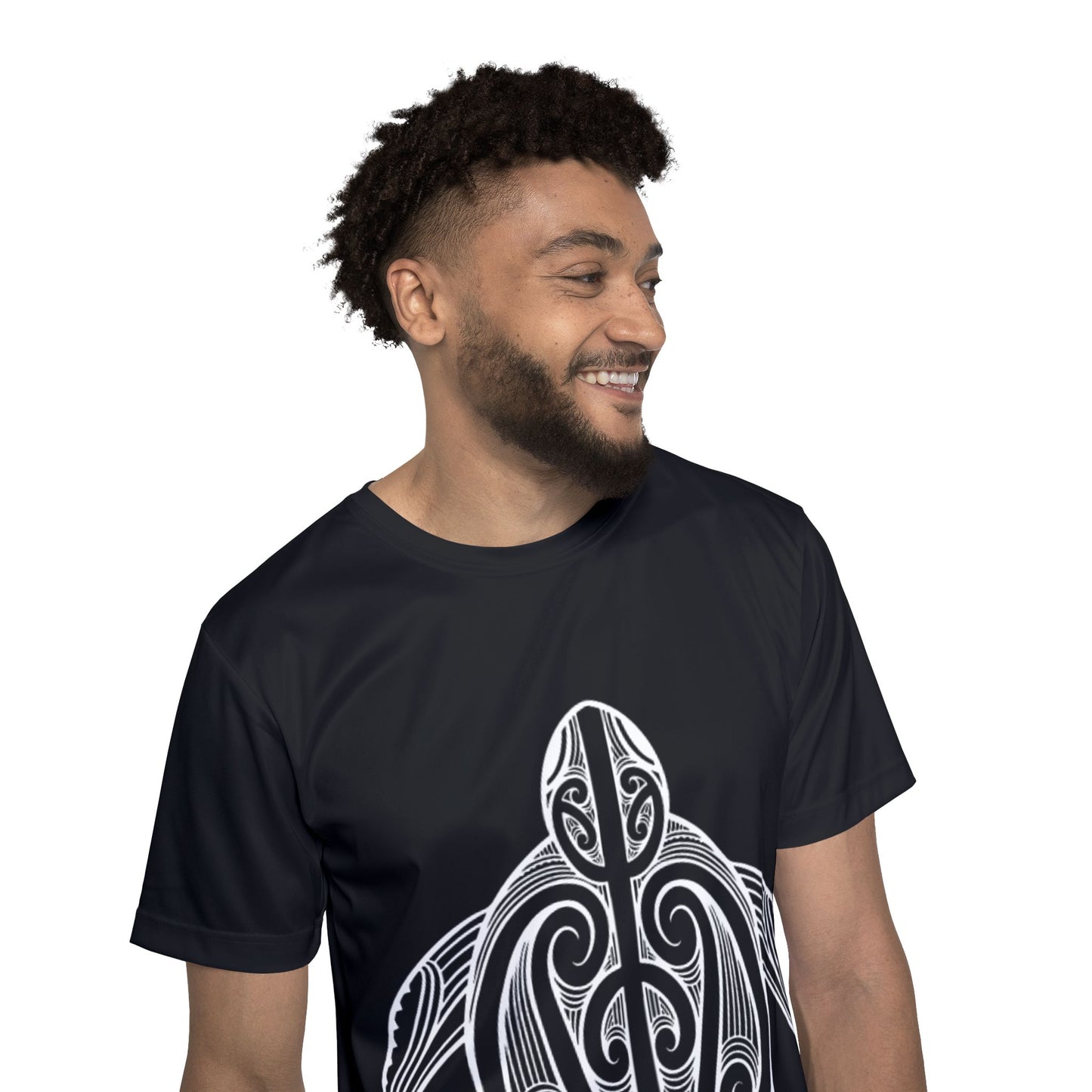 Chill Turtle - Black Men's Athletic Shirt
