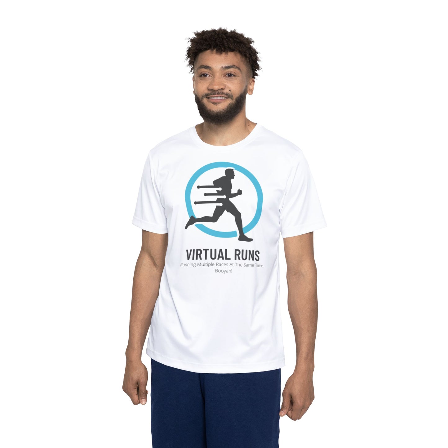 Virtual Runs Are Awesome! - Men's Athletic Shirt