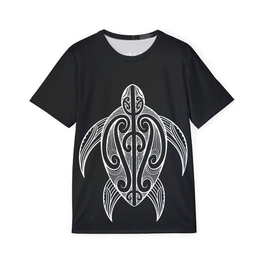 Chill Turtle - Black Men's Athletic Shirt