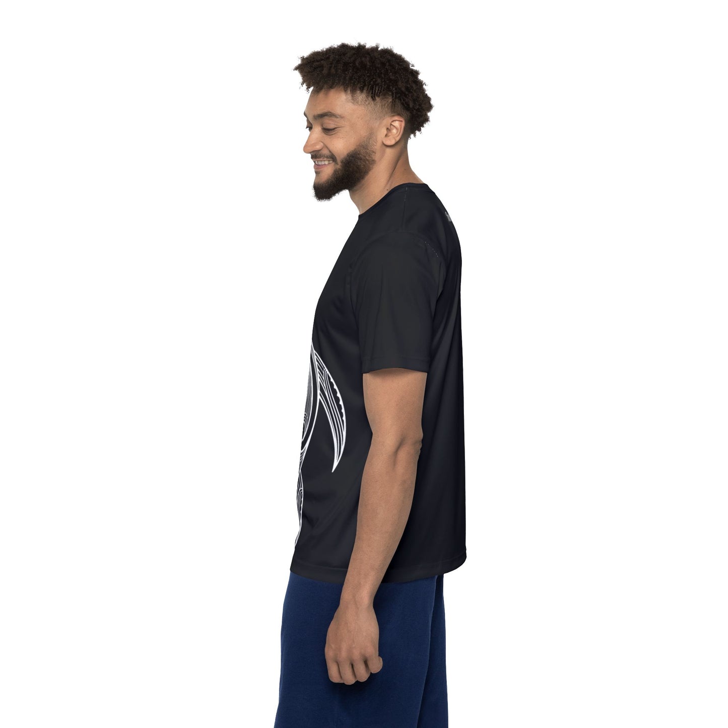 Chill Turtle - Black Men's Athletic Shirt