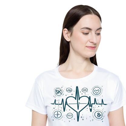 Rhythm Of My Run - Women's Sports Tee