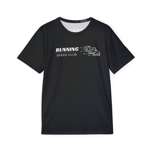 Running Speed Club - Men's Black Athletic Shirt