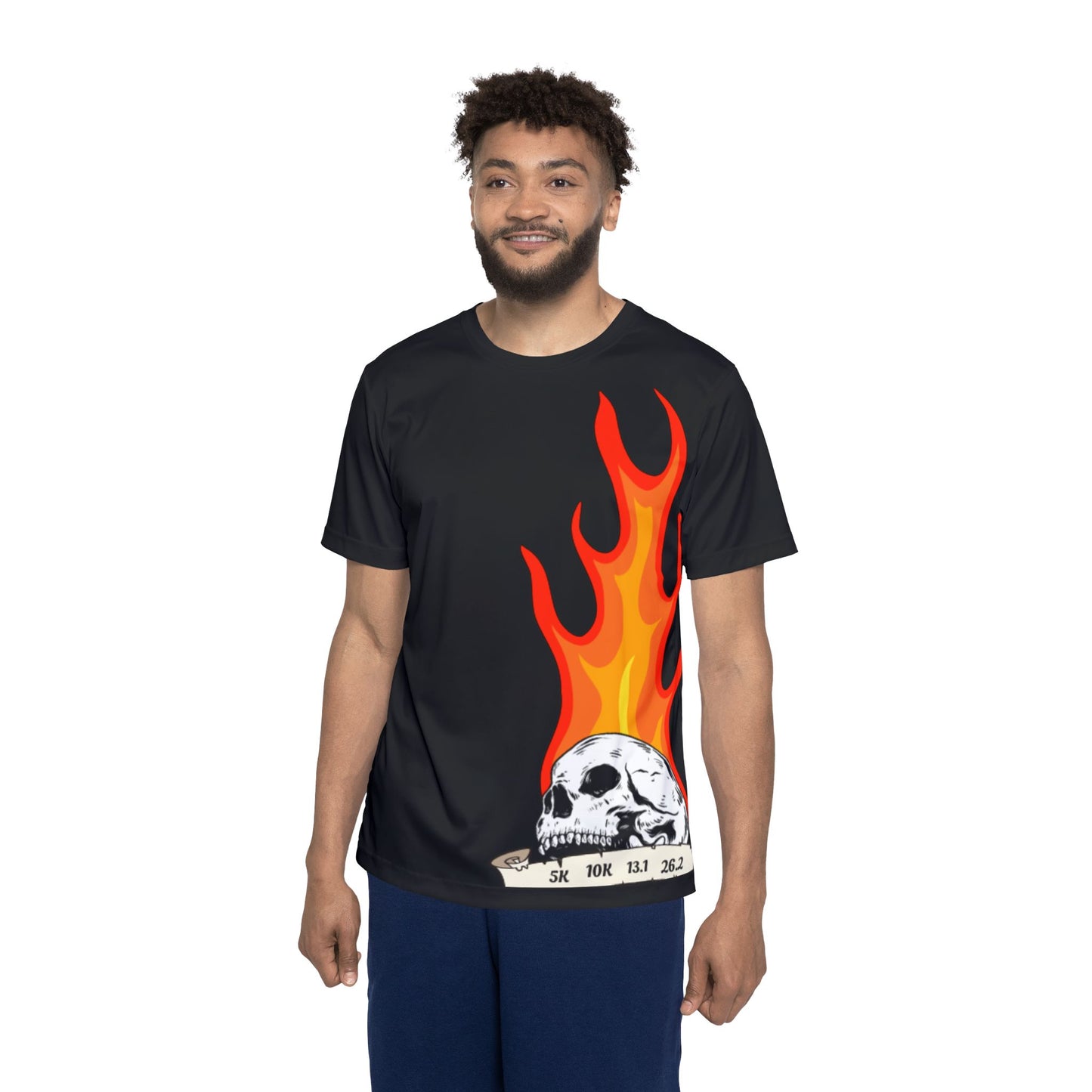 My Skulls On Fire - Men's Athletic Shirt