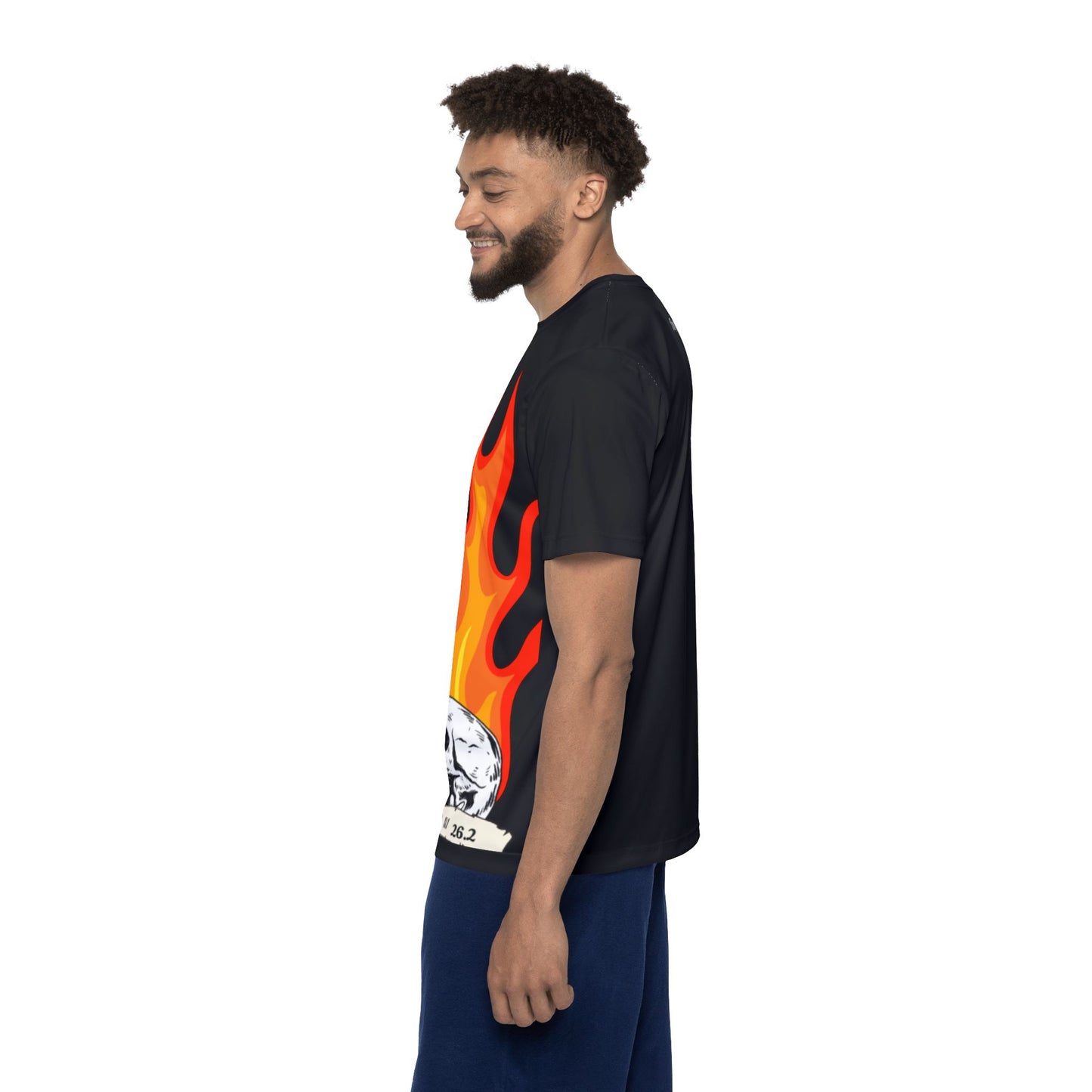 My Skulls On Fire - Men's Athletic Shirt