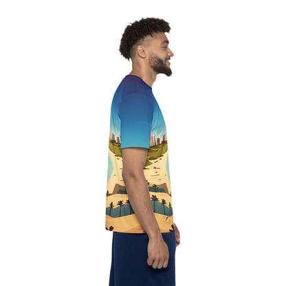 Chill Beach Run - Men's Athletic Shirt