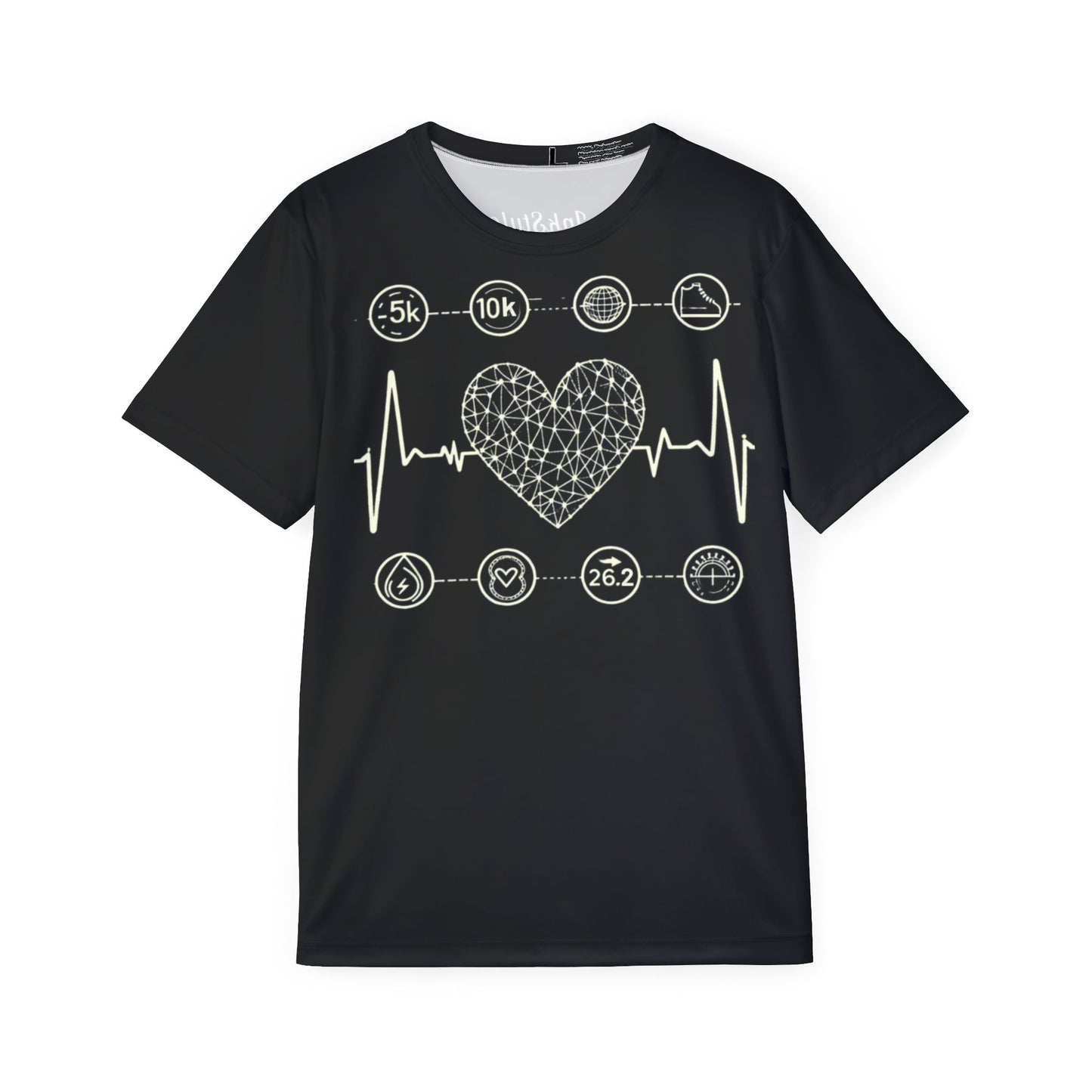 How My Heart Beats - Men's Black Athletic Shirt