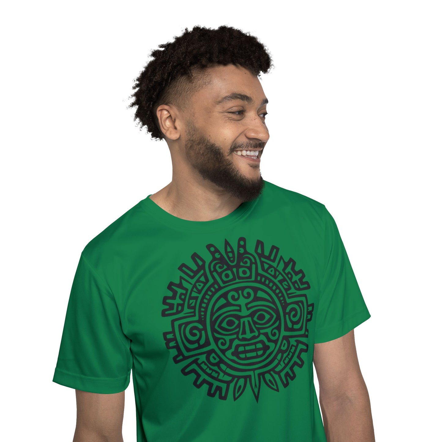 Temple Of Run - Green Men's Athletic Shirt