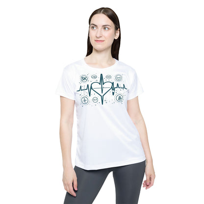 Rhythm Of My Run - Women's Sports Tee