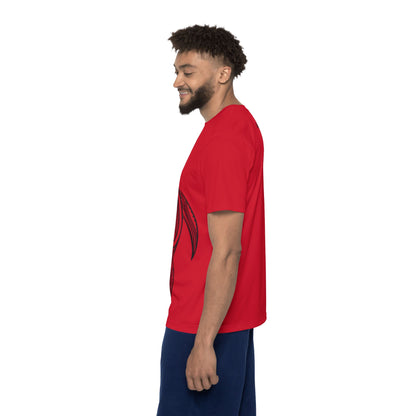 Chill Turtle - Red Men's Athletic Shirt