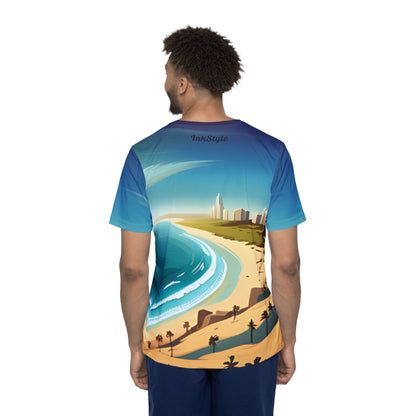Chill Beach Run - Men's Athletic Shirt