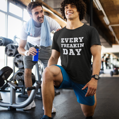 Every Freakin Day - Men's Black Athletic Shirt