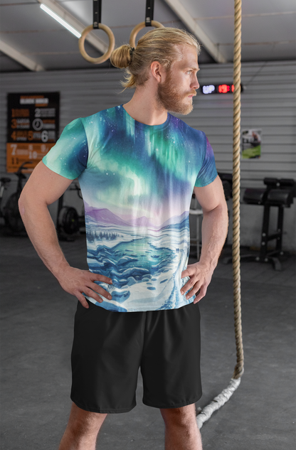 Northern Lights - Men's Athletic Shirt